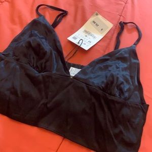 Néw Zara matte satin bra top